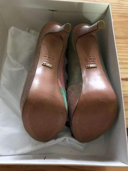 Schutz Metallic heels
