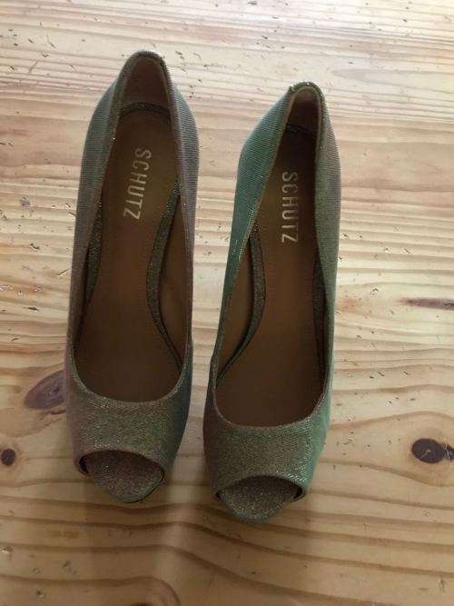 Schutz Metallic heels