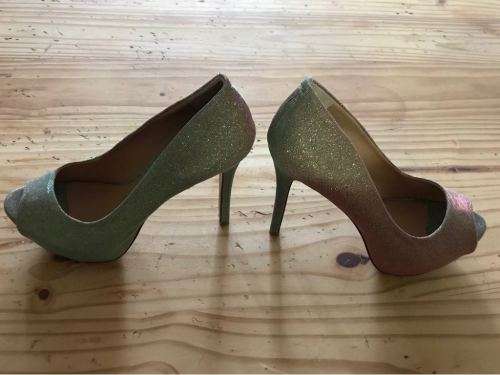 Schutz Metallic heels