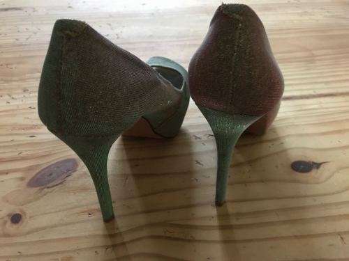 Schutz Metallic heels