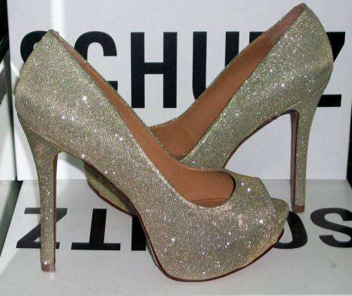 Schutz Metallic heels