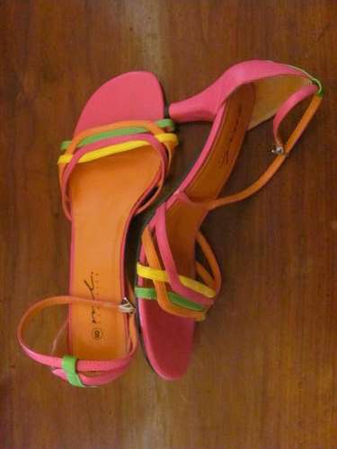 Colourful stilletos (size 8)