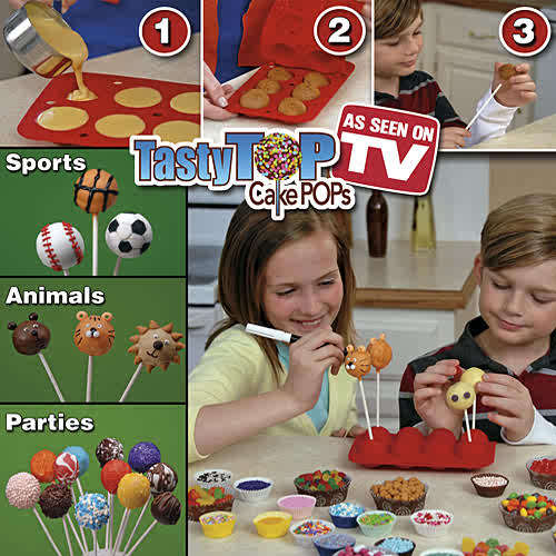 Tasty Pop Cake Pops   8's + 25 sticks  Pourem, PopÂem, Pokeem and Party