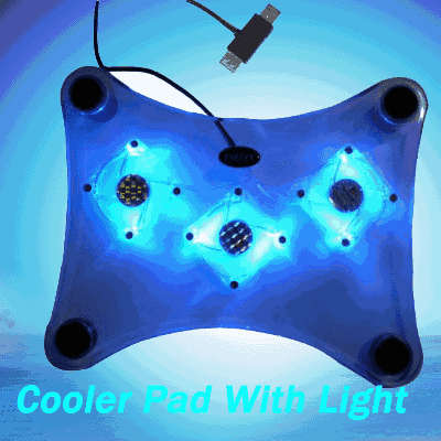 USB 3 Fan Light Cooler pad Laptop Notebook Cooling Pad