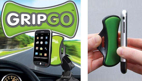 GripGo hands-free mount instantly grabs hold of your phone and keeps hold