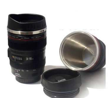 THERMAL CAMERA LENS-SHAPED CUP