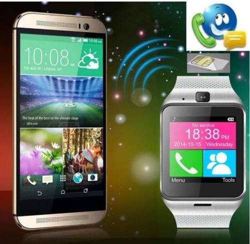 DZ09 Smart Watch Phone -  Silver ONLY FOR SWEATCHIC