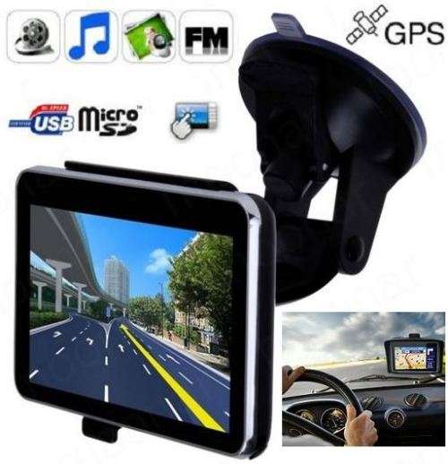 4.3" TFT Colour Touch Screen Vehicle GPS Navigation System With FM Transmitter IGO Maps