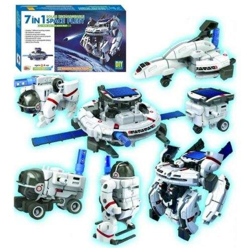 Excellent Educational DIY 7 in 1 Solar Rechargeable Space Fleet - Environmental Friendly