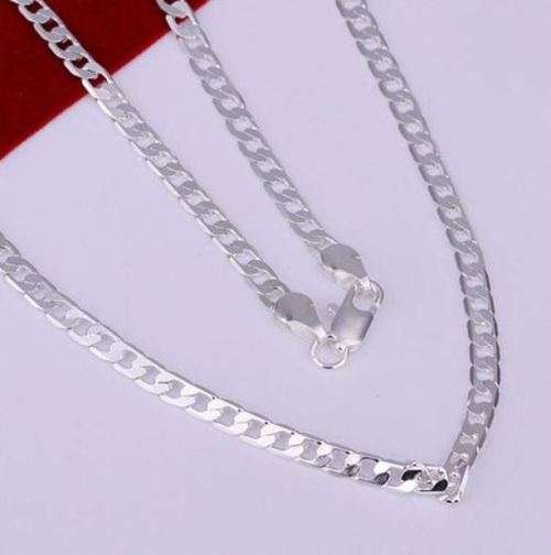 Elegant Titanium Link Chain Necklace for Men in Complimentary Gift Box