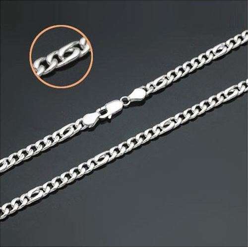 Elegant Titanium Link Chain Necklace for Men in Complimentary Gift Box