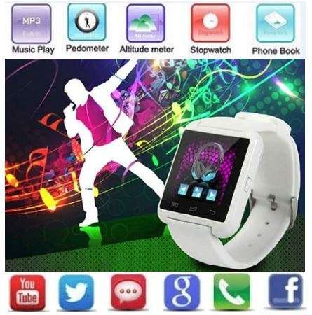 U80 Bluetooth Smartwatch for Android - Pedometer, Sleep Monitor, Drink Reminder, Remote Camera, etc