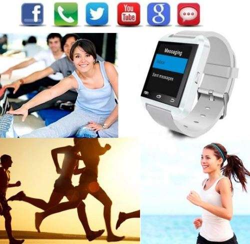 U80 Bluetooth Smartwatch for Android - Pedometer, Sleep Monitor, Drink Reminder, Remote Camera, etc