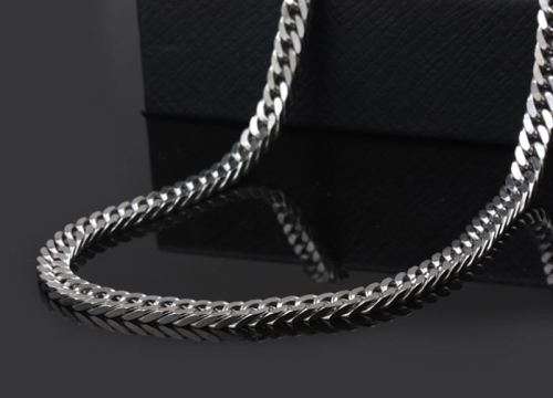66cm 316L Stainless Steel 7mm Figaro Link Chain Necklace for Men in Complimentary Gift Box