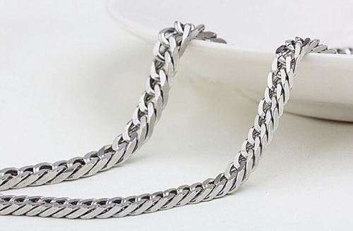 66cm 316L Stainless Steel 7mm Figaro Link Chain Necklace for Men in Complimentary Gift Box