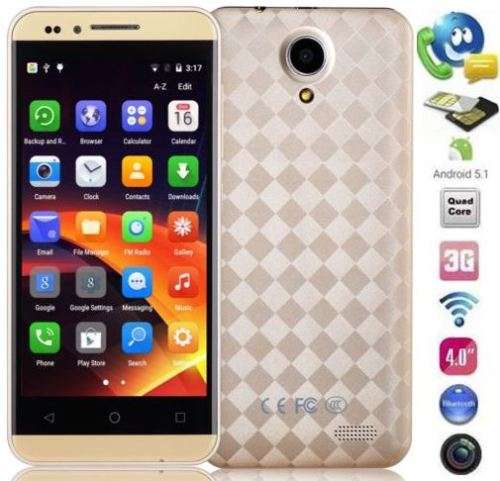 4.5" Android 5.1 Quad Core Smartphone, Wi-Fi, 3G, Bluetooth, Dual Sim & Camera, GPS,Gravity Sensor