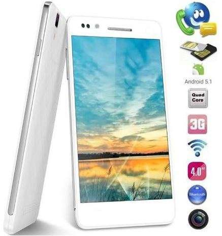 4.5" Android 5.1 Quad Core Smartphone, Wi-Fi, 3G, Bluetooth, Dual Sim & Camera, GPS,Gravity Sensor