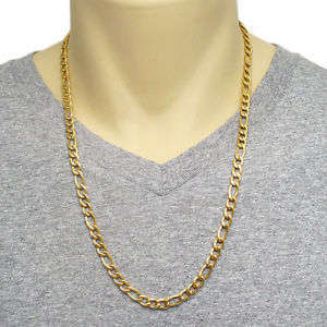 Elegant Men's 6mm Golden Stainless Steel Link Chain Necklace in Complimentary Gift Box