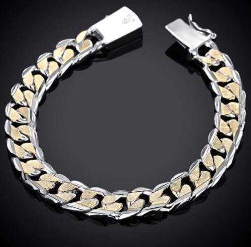 Solid Stainless Steel Chain Bracelet for Men in Complimentary Gift Box