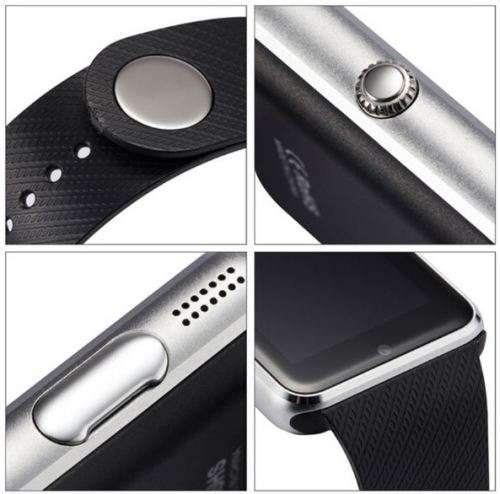 Smart Watch Phone -  SIM CARD, Bluetooth, Camera, Sleep Monitor, SD Card, MP3 etc. - Silver