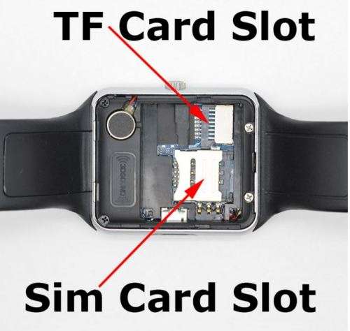 Smart Watch Phone -  SIM CARD, Bluetooth, Camera, Sleep Monitor, SD Card, MP3 etc. - Silver