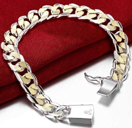 Solid Stainless Steel Chain Bracelet for Men in Complimentary Gift Box