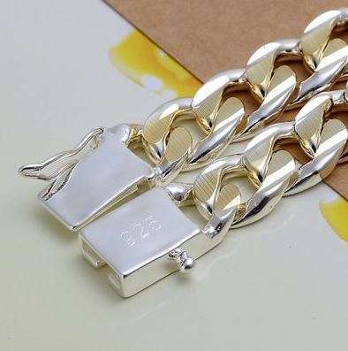 Solid Stainless Steel Chain Bracelet for Men in Complimentary Gift Box