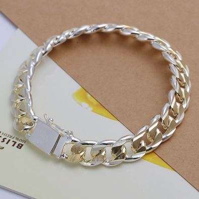 Solid Stainless Steel Chain Bracelet for Men in Complimentary Gift Box