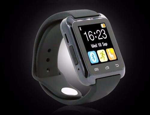 U80 Bluetooth Smartwatch - iPhone, Android, Pedometer, Sleep Monitor, Drink Reminder etc - Black