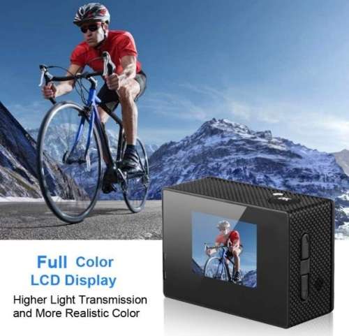 2" WI-FI HDMI HDR 1080P Action Sport Cam - Waterproof, LCD Screen, Remote Control FULL SET