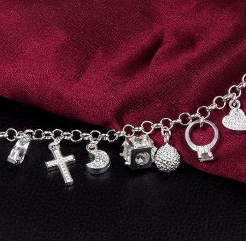 Exquisite Solid Silver Fill Charm Bracelet in Complimentary Gift Box