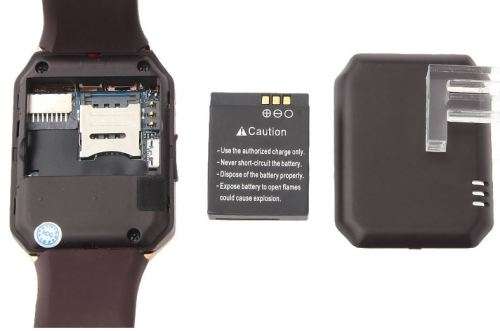 Smartwatch Phone, SIM, Bluetooth, Camera, Sleep Monitor, SD Card, MP3, Gold - FREE SCREEN PROTECTOR