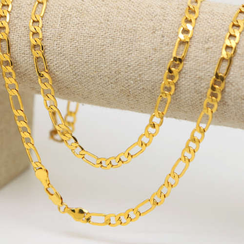Elegant Men's 6mm Golden Stainless Steel Link Chain Necklace in Complimentary Gift Box