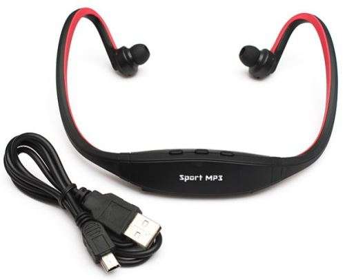 8G Sport & Fitness Wireless MP 3 Player Headset Headphone - Build in FM Radio & Micro SD Card Slot