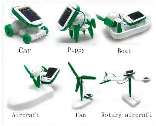 Educational Engineering Self Assembly 6 IN 1 Solar Rechargeable Kit - Learning, Logic & Creativity
