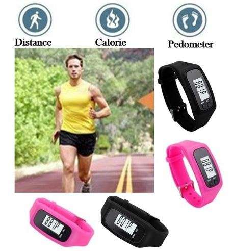 LCD Sport & Fitness PEDOMETER Wrist Watch, Step Counter, Calories, Distance, Available in 3 Colours