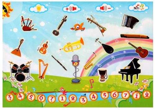 Magical Learning Music Tablet - Touch Screen, Colour Full Lights, Lots of Music & Instruments