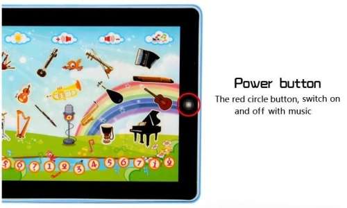 Magical Learning Music Tablet - Touch Screen, Colour Full Lights, Lots of Music & Instruments