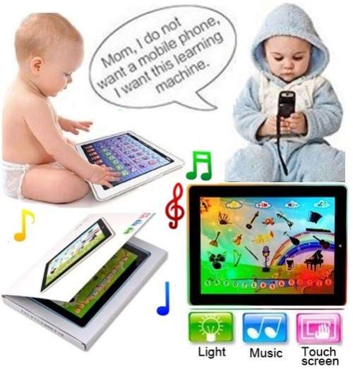 Magical Learning Music Tablet - Touch Screen, Colour Full Lights, Lots of Music & Instruments