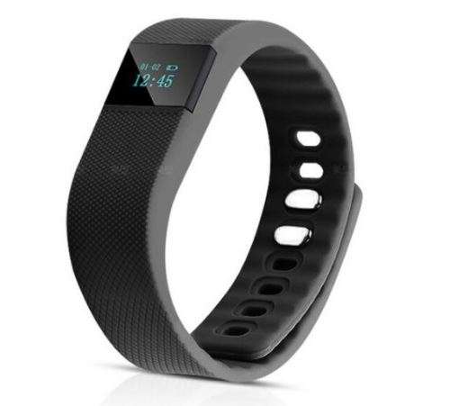 Bluetooth Smartwatch & Fitness Bracelet with Pedometer for Samsung & Android Phones BLACK