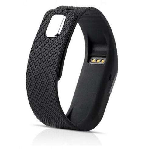 Bluetooth Smartwatch & Fitness Bracelet with Pedometer for Samsung & Android Phones BLACK