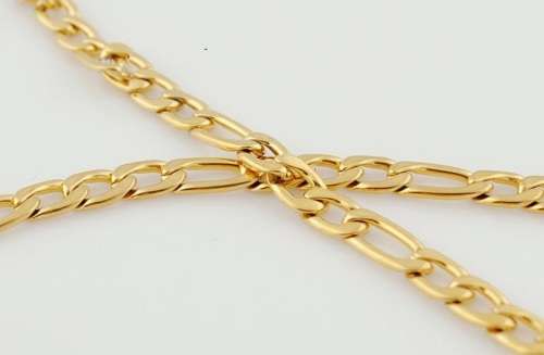 Elegant Men's 6mm Golden Stainless Steel Link Chain Necklace in Complimentary Gift Box