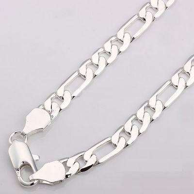 Elegant Stainless Steel Link Chain Necklace for Men in Complimentary Gift Box