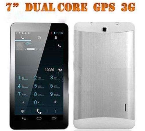 7" Android Smartphone Tablet, Wi-Fi, 3G, Dual Sim Cards, Dual Cameras, Touch Screen, 4GB, GPS-SILVER