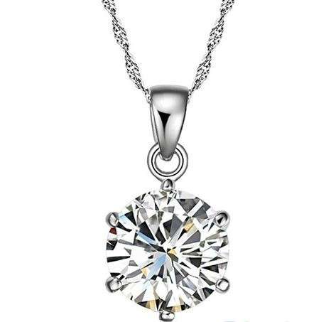 Exquisite 925 Sterling Silver Twisted Chain Cubic Zirconia Jewelry Set in Complimentary Gift Box
