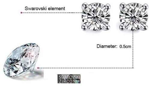 Exquisite 925 Sterling Silver Twisted Chain Cubic Zirconia Jewelry Set in Complimentary Gift Box