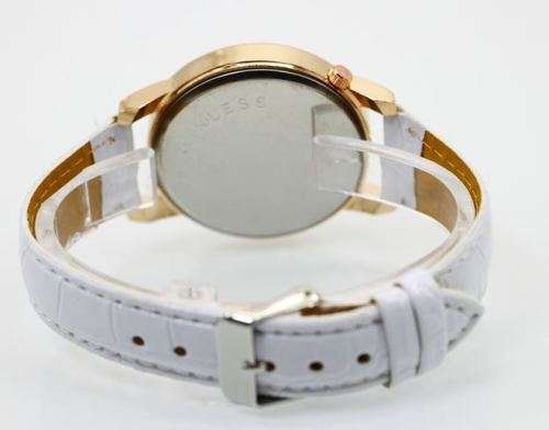 Elegant Rose Gold & Crystal Eiffel Tower Leather Quartz Wrist Watch