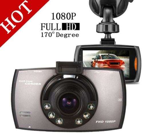 2.7" Full HD 1080P DVR Camera & Cam Recorder For Vehichle, Motion Detection. G-Sensor, Night Vision