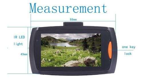 2.7" Full HD 1080P DVR Camera & Cam Recorder For Vehichle, Motion Detection. G-Sensor, Night Vision