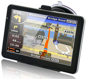 7" HD Touch Screen GPS Navigation - 4GB, FM, MP3, Video Player - IGO SA Maps